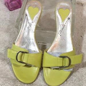 Lea Foscati leather slide sandals